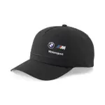 【PUMA】帽子 老帽 棒球帽 遮陽帽 鴨舌帽 男 女 BMW系列 運動 休閒 黑色(02447701)