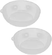 2pcs Digital Scale Pan Kitchen Weighing Bowl Plastic Scale Tray Electronic Balance Reusable Weighing Dishes
