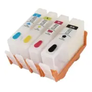 4 PK Empty Refillable ink Cartridges for HP 564 564XL DeskJet 3520 3521 3522