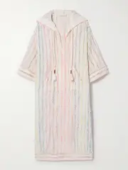 [Zimmermann] Zimmermann - Lucky Hooded Striped Cotton Tunic - Off-white - 3 3 Off-white