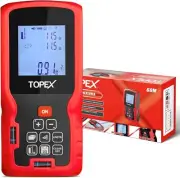 TOPEX Laser Distance Meter 60m Digital Laser Measure with LCD Backlit
