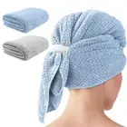 2 Pack Extra Large Microfiber Hair Towel Hair Towel wrap for Women Super Abso...
