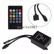 12V DC Music Sound Activated Controller For RGB LED Light Strip 20 Key Remote