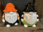 dr jekyll and mr hyde Gnome Canister Rae Dunn Halloween
