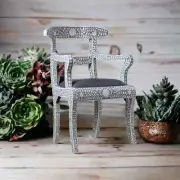 Bone Inlay Chair Grey