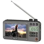 720p 4.3" Screen AM FM SW Movie Video Radio with Bluetooth, Rechargeable Pock...
