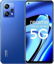 [realme] Narzo 50 Pro 5G Dual-SIM 128GB ROM + 6GB RAM (GSM only | No CDMA) Factory Unlocked 5G Smartphone (Hyper Blue) - International Version