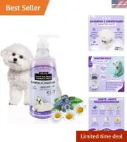 2-in-1 Whitening Dog Shampoo + Conditioner with Aloe Vera - 26.4 Oz