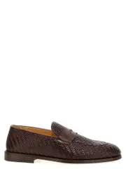 [Brunello Cucinelli] Brunello Cucinelli-Penny Loafer Mocassini Marrone-Uomo 41IT Brown