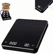 Small Digital Scale with Timer,3kg/0.1g,Food Measuring Scoop Scale,High Precision Digital Coffee Scale,Portable Kitchen Scale,LCD Display Scale for Home Kitchen
