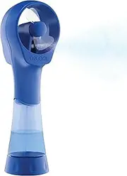 O2COOL Elite Battery Powered Handheld Water Misting Fan (Blue)