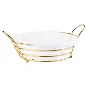 Iron Bread Basket Harvesting Basket Serving Bread Basket Iron Cake Basket8077