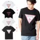 GUESS LOGO TEE 黑 白 經典 基本款 簍空 倒三角 大LOGO 短T 韓國限定 秀智代言款