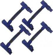 X AUTOHAUX Roll Bar Grab Handles for Jeep Wrangler 1987-2021 Grip Handle Holder Nylon PVC Blue 4 Pcs