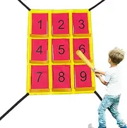 Strike Zone Target, 9-Grid Practice Net, Catching Accuracy Trainer, Quality Training Equipment, 27.17x20.87 Inches Lightweight Portable Design, Ideal for Pitcher Ground Drills