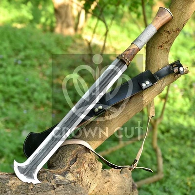 Hand Forged Konda African Machete Practical Medieval Sword Hunting Camping Tool
