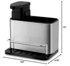 Sink Caddy Sponge Holder Organizer and Dish Soap Pump Dispenser Stainless Steel