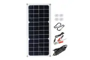 16V 10W 1.2A Monocrystalline Flexible Solar Panel Kit USB Rear Junction Box Set