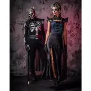 SPIRIT Halloween Adult Men Skeleton King Costume Black Size Medium