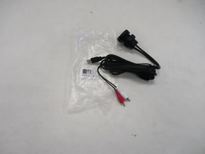 MARINE AUDIO INPUT EXTENSION CABLE PANEL MOUNT BLACK AUX-35USB-CPS BOAT