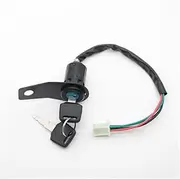 EXEGPLPVK Universal Motorcycle Start The Ignition Switch Lock Key with Bracket for Most 50cc 70cc 90cc 110cc 150cc 250cc Fit for Kazuma