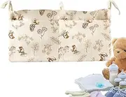 Toddler Crib Storage Bag – Hangable Diaper Organizer, Nursery Bedside Bag | Portable Baby Organizer for Cribs, Beds, Strollers, Nursery Room, Baby Items Holder, Must-Have
