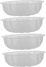 CATIEBYE Bun Making Mold Small Cake Pans Set of 4 Bread Molds Steamed Bun Tool for Baking