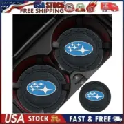 2 pk Cup Mat Car Drink Holder Insert Silicone Coaster Set for Sub_aru Style 1