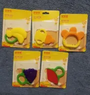 LAIMALA Baby Teether Toys with Pacifier Clip, Food Guaranteed Silicone, BPA Cute