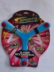 SUPER BOOMERANG with WHISTLE -blue- new- fast delivery