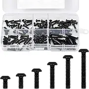 Self Tapping Screws 120 Pieces M3 Cross Pan Head Self Tapping Screws Set, with Storage Box, M3 Cross Pan Head Self Tapping Screws Set Assortment Kit Bolt Cross Tapping Screw, 6 Sizes