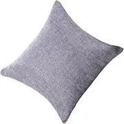 ANDRESLAD Cushion Covers 50x50 Bedroom Throw Pillow Covers Linen Pillow Case Couch Pillow Covers Decorative Pillow Cases Outdoor Pillow Cases Decorative Pillow Covers Sofa Pillow Covers Grey