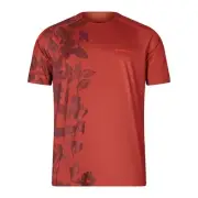 Shirt A short Sleeve Botanic Ltd Printed S/S Tee Red Endura Cycling