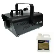DL 1500w Fog Smoke Machine with DMX Timer Remote Control flow sensor + 2L Liquid