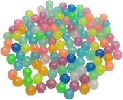 [Adoorniequea] Luminous Beads Charms Glow in The Dark Beads for Necklace DIY Jewelry Making 6mm