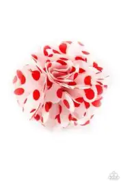 Paparazzi: Polka Posy - Red​ Hair Clip