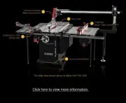 Harvey Woodworking RT-10A Rear Table Saw Extension Wing