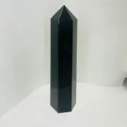 Genuine Black Obsidian Gemstone Crystal Tower 660 grams
