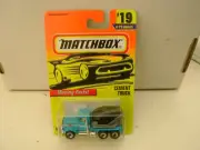 1996 MATCHBOX SUPERFAST #19 BLUE PETERBILT CEMENT TRUCK BLACK BARREL NEW ON CARD