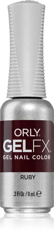Orly Gelfx Gel Nail Polish with UV/LED Lamp Ruby Color 9ml