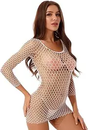 [GRRKDFQ] Women'S Erotic Lingerie Sets See-Through Mesh Lingerie Hollow Out Fishnet Tops