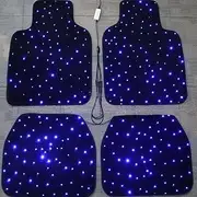 Starlight Floor Mats for Car, Universal Anti-Slip Automotive Car Mats, Glow-in-The-Dark Starry Night Design, Waterproof & Durable, Easy to Clean, Fit Most Vehicles (USB Cable)