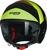 Nolan N21 06 Tangente Jet Helmet, black-green-brown, Size M for Men Black Green Brown