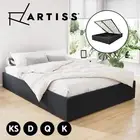 Artiss Bed Frame Queen Double King Single Size Gas Lift Bed Base With Storage