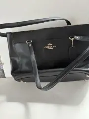 Coach Black cross grain leather Addison tote bag Large 91150 NWT