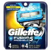 Gillette Fusion 5 ProShield Chill Precision Trimmer Men's Razor Blades 4 ct 2 PK