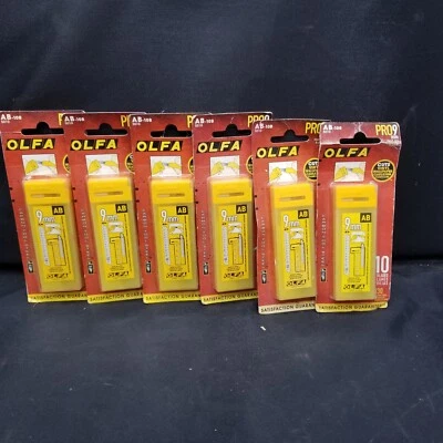 OLFA 9mm AB-10B Replacement Blades Lot Of 6 (10 Blades per Pack）