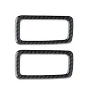 2 Pcs Carbon Fiber Car Rear Dome Light Panel Decorative Sticker For Porsche Macan