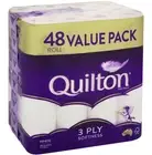 Quilton 3 Ply Toilet Tissue 48 Pack High Quality Absorbent New
