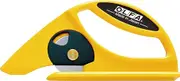 OLFA 45mm Rolled Material Cutter (45-C) - Rotary Blade Utility Knife w/Solid Base & Large Handle for Cutting Carpet, Linoleum, Fabric, Paper, Replacement Blades: OLFA RB45-1 Rotary Blades